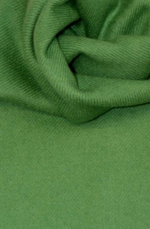 Image 3 of Apple Green Solid Lambswool Fringed Scarf