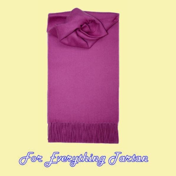 Image 0 of Foxglove Purple Solid Lambswool Fringed Scarf