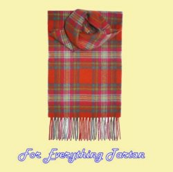 Appletreehall Check Tartan Lambswool Fringed Scarf