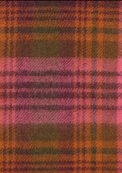 Image 2 of Carrick Check Tartan Lambswool Fringed Scarf
