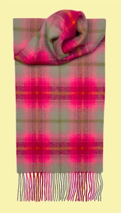 Image 0 of Lilliesleaf Check Tartan Lambswool Unisex Fringed Scarf