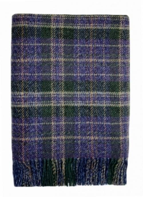 Image 1 of Maree Plaid Luxury Tartan Cashmere Blanket Throw