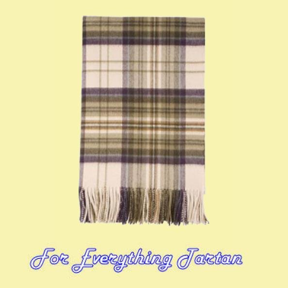 Image 0 of Cream Antique Luxury Tartan Cashmere Blanket Throw