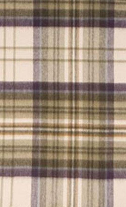 Image 2 of Cream Antique Luxury Tartan Cashmere Blanket Throw