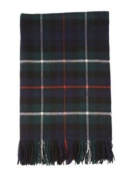 MacKenzie Modern Luxury Tartan Cashmere Blanket Throw