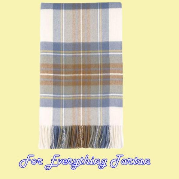 Image 0 of Stewart Blue Luxury Tartan Cashmere Blanket Throw