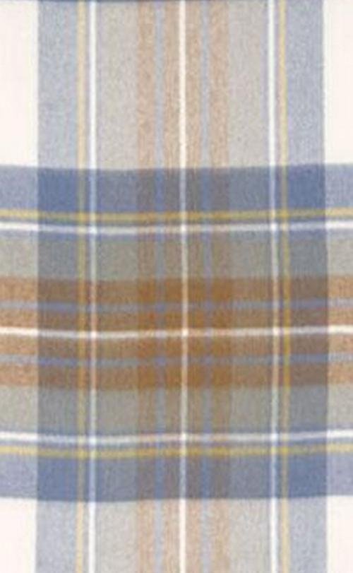 Image 2 of Stewart Blue Luxury Tartan Cashmere Blanket Throw