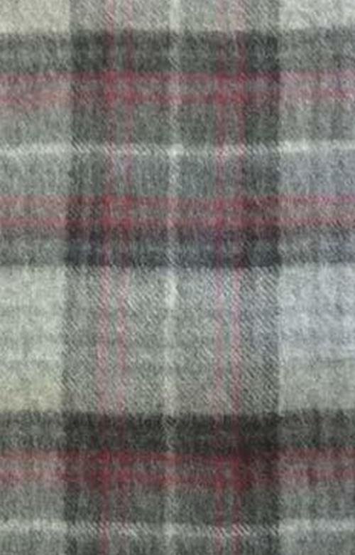 Image 2 of Kinloch Anderson Granite Tartan Cashmere Fringed Scarf