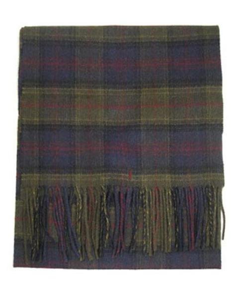 Image 1 of Kinloch Anderson Tartan Cashmere Fringed Scarf
