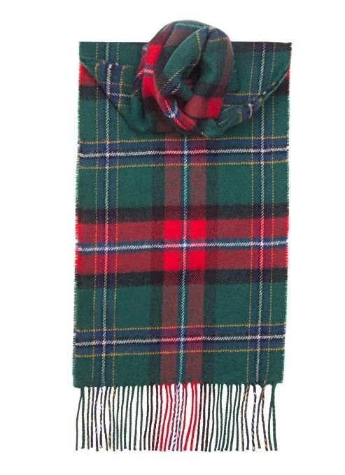 Image 1 of Scotland National Tartan Lambswool Unisex Fringed Scarf