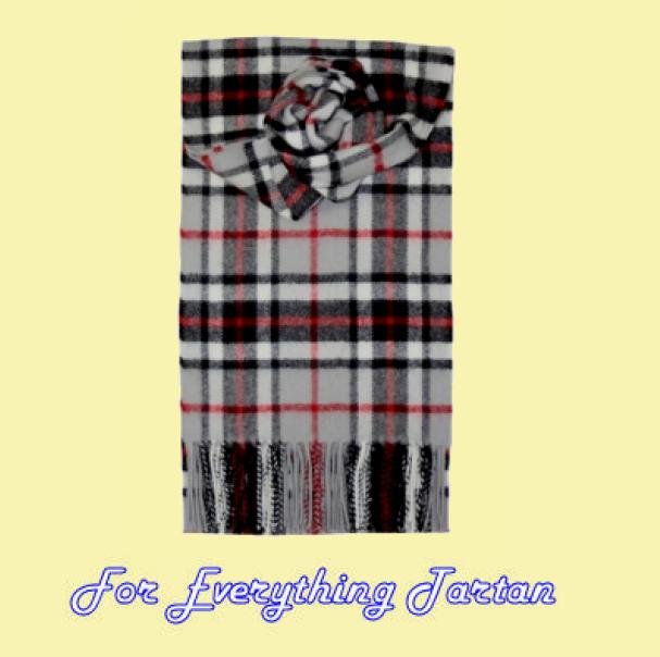 Image 0 of Thomson Grey Clan Tartan Lambswool Fringed Scarf