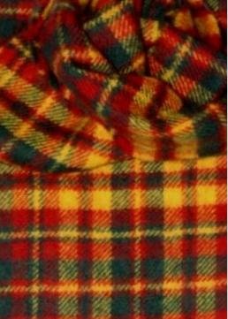 Image 3 of Strathearn Modern Tartan Lambswool Fringed Scarf