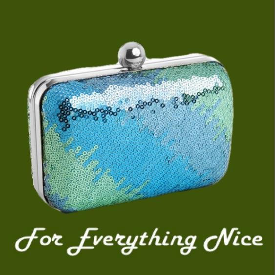 Image 0 of Ombre Shimmer Mini Sequin Minaudiere Evening Bag Bridal Purse