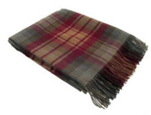 Image 1 of Auld Scotland Tartan Lambswool Blanket Throw