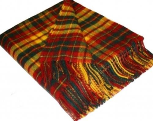 Image 1 of Strathearn Modern Clan Tartan Lambswool Blanket Throw