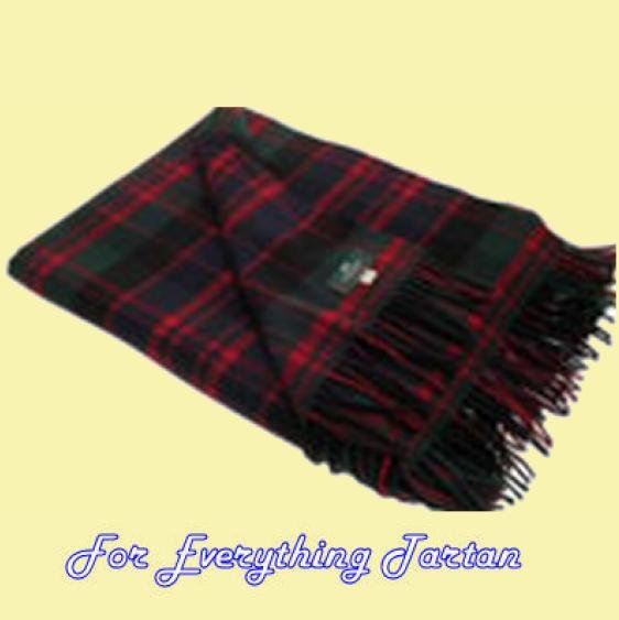 Image 0 of MacDonald Modern Clan Tartan Lambswool Blanket Throw