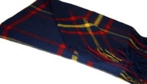 Image 1 of MacLaine Lochbuie Hunting Modern Clan Tartan Lambswool Blanket Throw
