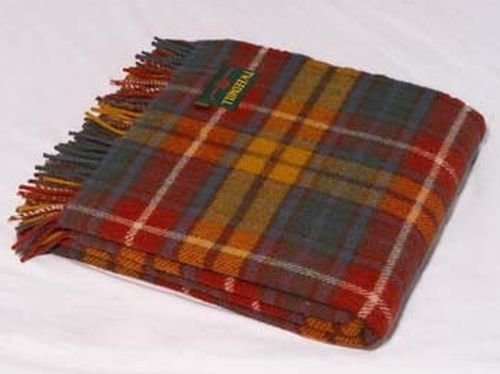 Image 1 of Buchanan Antique Clan Tartan Lambswool Blanket Throw