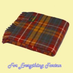 Buchanan Antique Clan Tartan Lambswool Blanket Throw