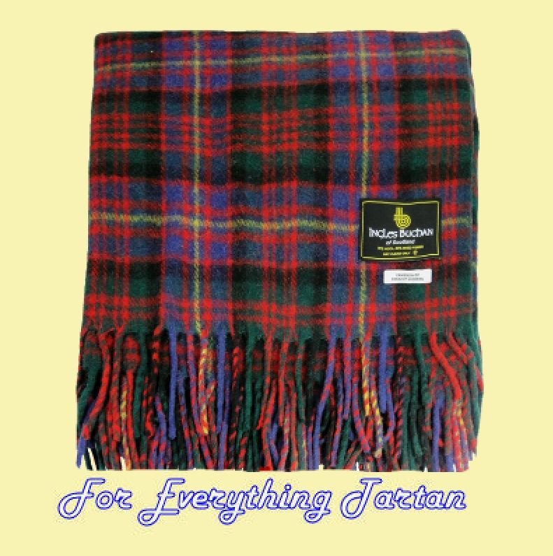 Image 0 of Cameron Of Erracht Modern Clan Tartan Lambswool Blanket Throw