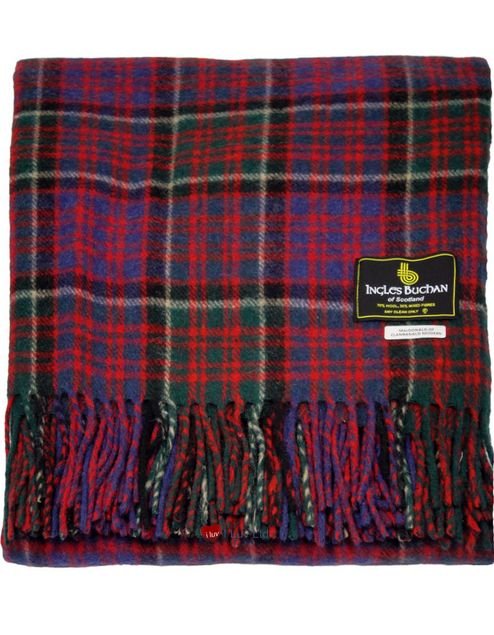 Image 1 of MacDonald Clanranald Modern Clan Tartan Lambswool Blanket Throw