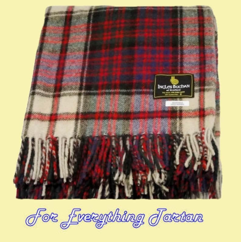 Image 0 of MacDonald Dress Modern Clan Tartan Lambswool Blanket Throw