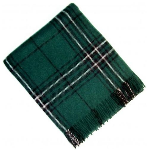 Image 1 of MacLean Hunting Modern Clan Tartan Lambswool Blanket Throw