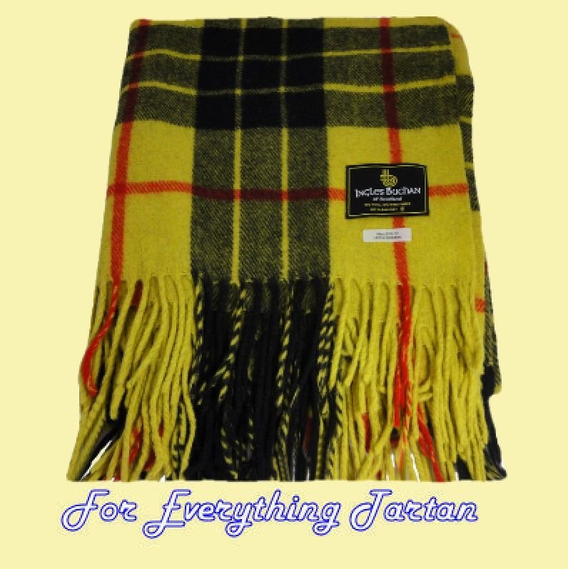 Image 0 of MacLeod Of Lewis Modern Clan Tartan Lambswool Blanket Throw