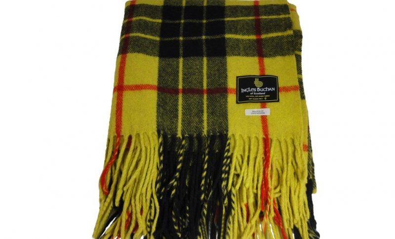Image 1 of MacLeod Of Lewis Modern Clan Tartan Lambswool Blanket Throw