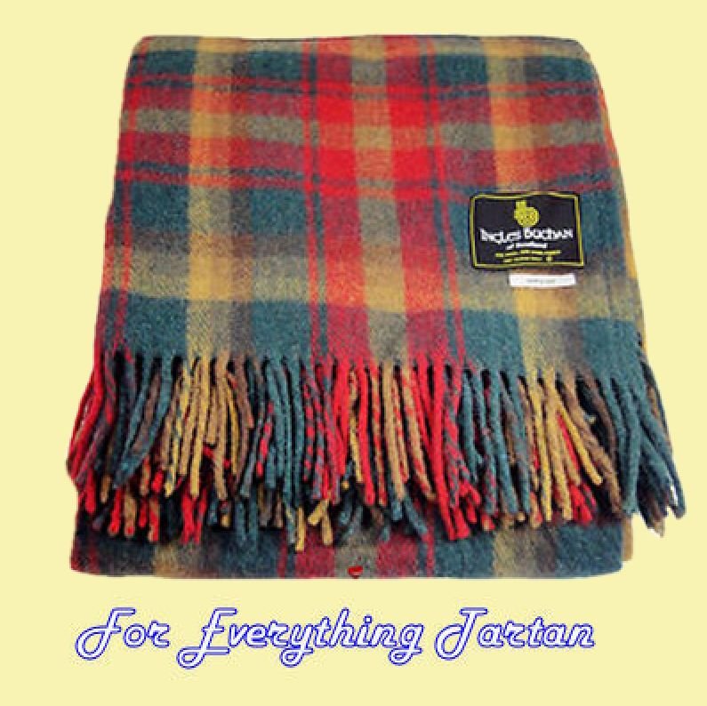Image 0 of Maple Leaf Canadian Tartan Lambswool Blanket Throw