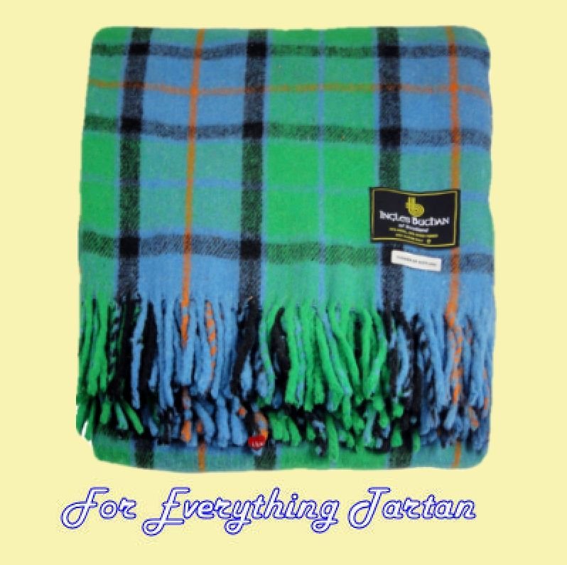 Image 0 of Flower Of Scotland Tartan Lambswool Blanket Throw