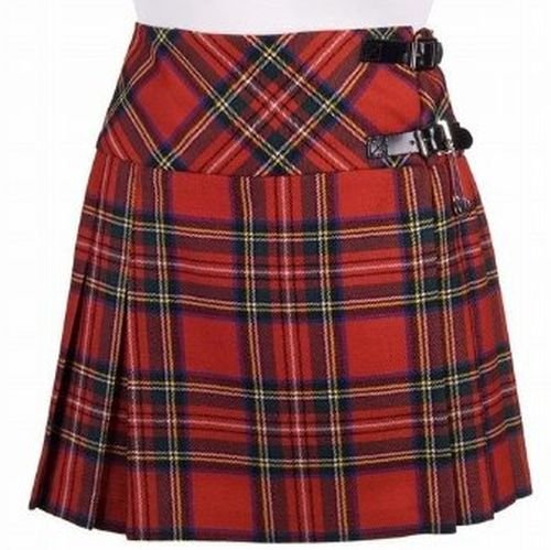 Image 1 of Billie Ladies Mini Skirt Wool Tartan Womens Lightweight Pleated Kilt