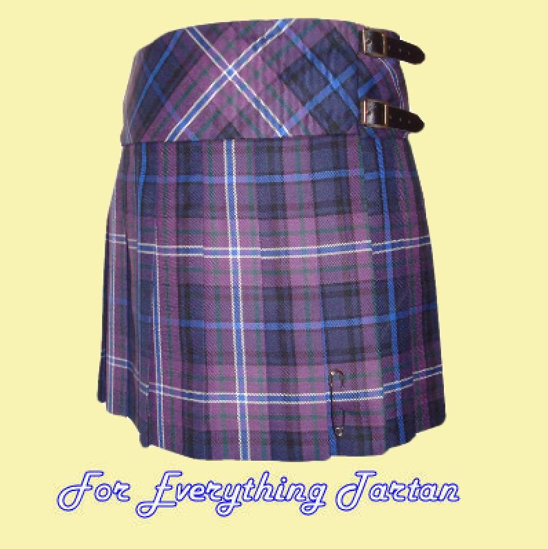 Image 4 of Billie Ladies Mini Skirt Wool Tartan Womens Lightweight Pleated Kilt