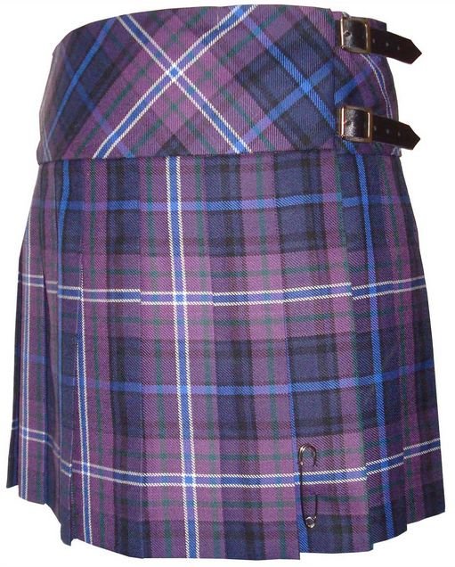 Image 5 of Billie Ladies Mini Skirt Wool Tartan Womens Lightweight Pleated Kilt