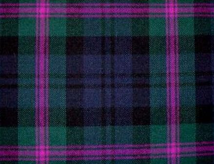 Image 1 of Baird Modern Tartan Polyviscose Plaid Fabric Swatch  