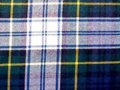 Image 1 of Gordon Dress Modern Tartan PolyWool Plaid Fabric Double Width