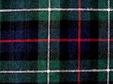 Image 1 of MacKenzie Modern Tartan PolyWool Plaid Fabric Double Width