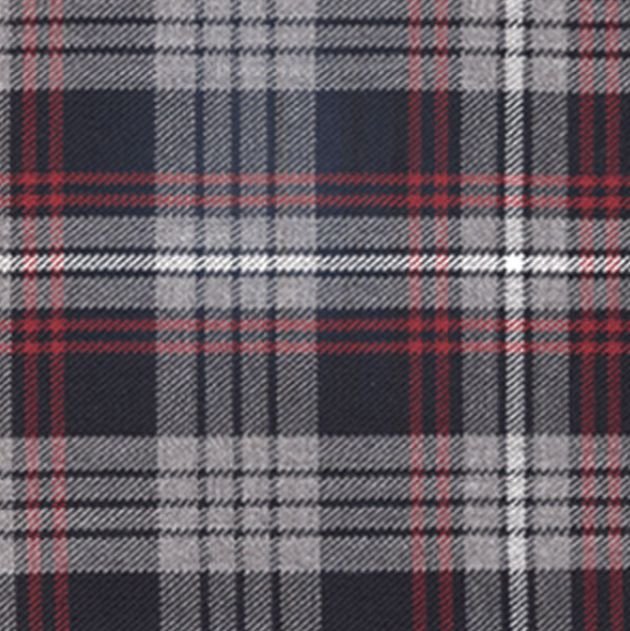Image 1 of Auld Lang Syne Grey Balmoral Double Width 11oz Polyviscose Tartan Fabric