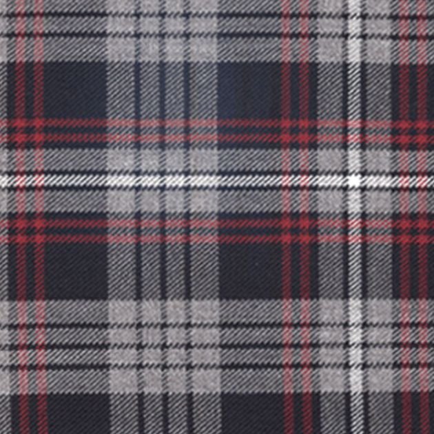 Image 1 of Auld Lang Syne Grey Balmoral Double Width 11oz Polyviscose Tartan Fabric