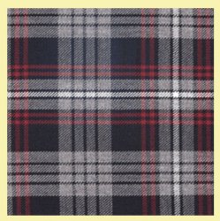 Auld Lang Syne Grey Balmoral Double Width 11oz Polyviscose Tartan Fabric