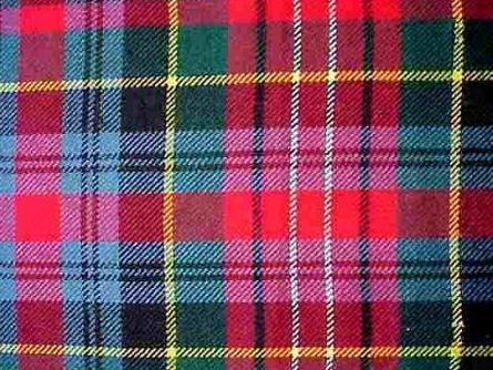 Image 1 of Caledonia Modern Tartan 11oz Polyviscose Plaid Fabric Double Width