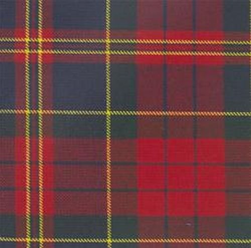 Image 1 of Cranford Red Tartan 11oz Polyviscose Plaid Fabric Double Width