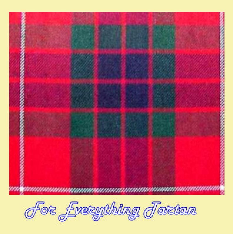 Image 0 of Fraser Red Modern Tartan 11oz Polyviscose Plaid Fabric Double Width