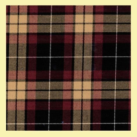 Image 0 of MacMillan Mini Black Balmoral Double Width 11oz Polyviscose Tartan Fabric