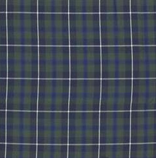 Image 1 of Bath Tartan Polyviscose Plaid Fabric Swatch  