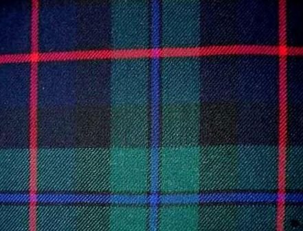 Image 1 of Campbell Of Cawdor Modern Tartan Polyviscose Plaid Fabric Swatch  