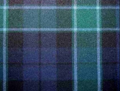 Image 1 of Graham Of Menteith Modern Tartan Polyviscose Plaid Fabric Swatch  