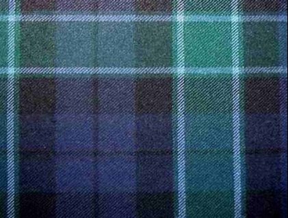 Image 1 of Graham Of Menteith Modern Tartan Polyviscose Plaid Fabric Swatch  