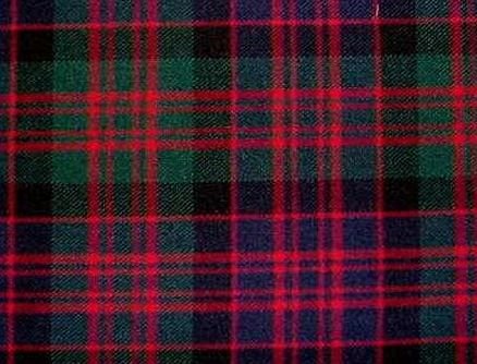 Image 1 of MacDonald Modern Tartan Polycotton Plaid Fabric Swatch  
