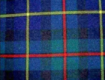 Image 1 of MacLeod Hunting Modern Tartan Polycotton Plaid Fabric Swatch  